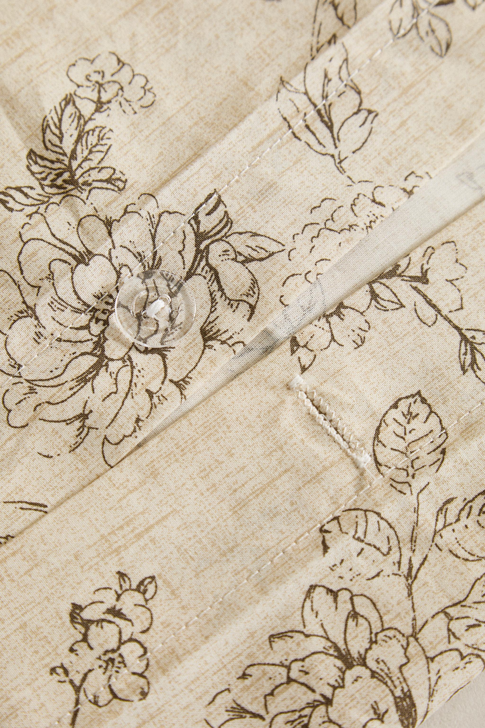 FLORAL PRINT DUVET COVER